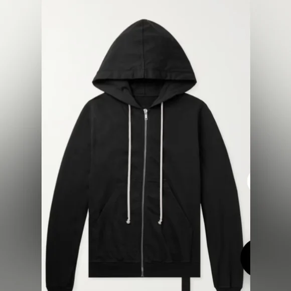 MEN'S RICK OWENS FW22 ZIPPED HOODIE